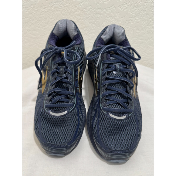 Brooks Beast 16 Men's Size 9.5 2E Wide Running Training Shoes Blue Gold - Picture 2 of 8